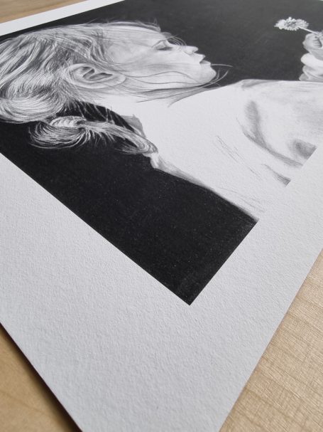 Struktur eines Fine Art Papieres